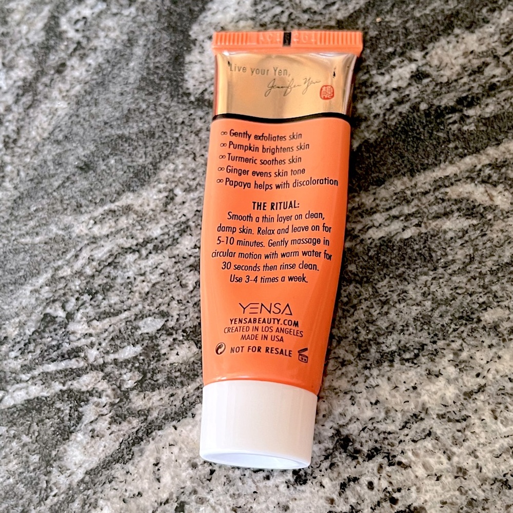🌻 3/$20 🆕 Yensa Pumpkin Turmeric 2-in-1 Radiance Polishing Mask, 15 ml - Picture 6 of 12